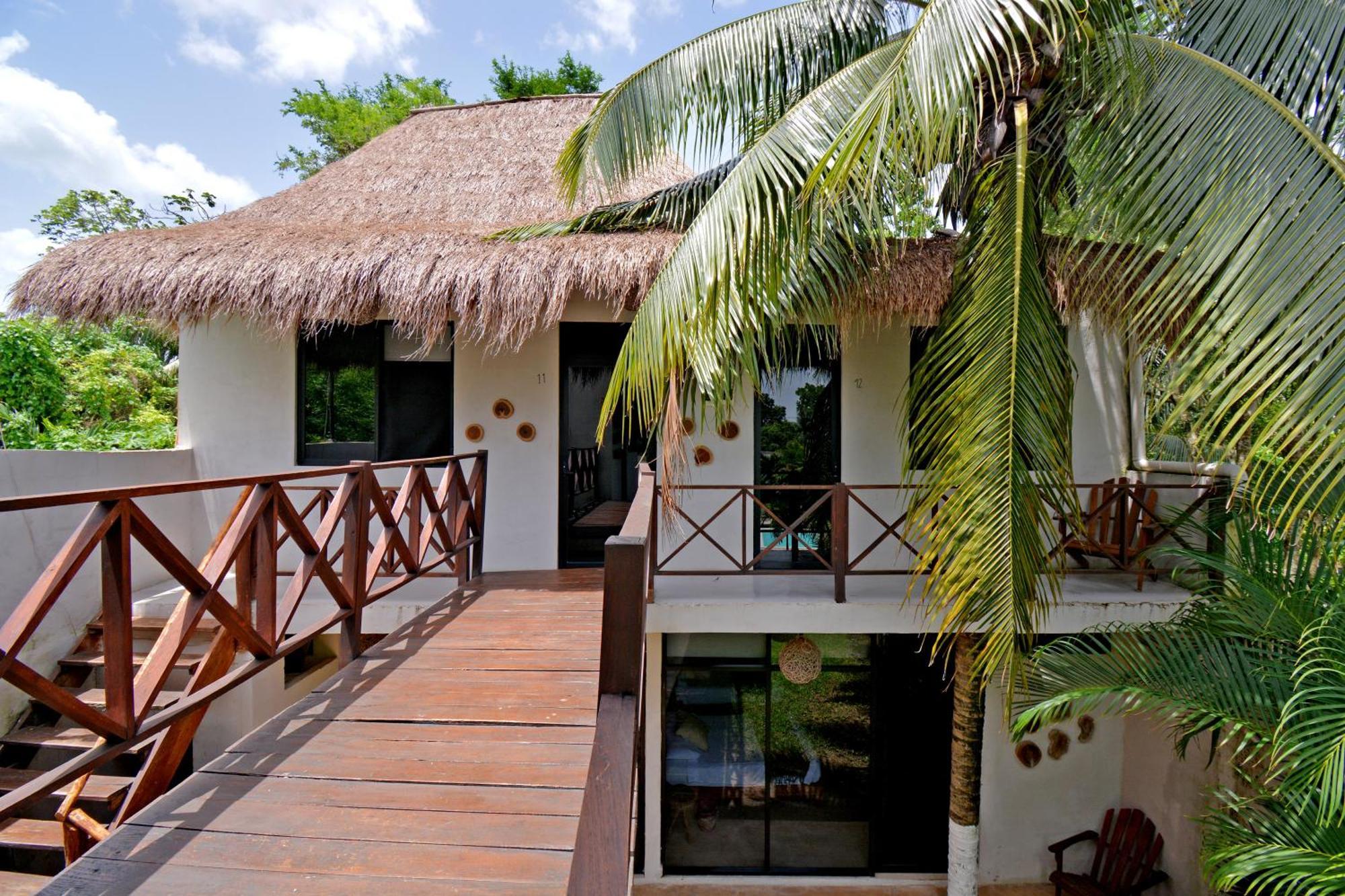 Casa Delia Hotel Downtown Bacalar Eksteriør billede